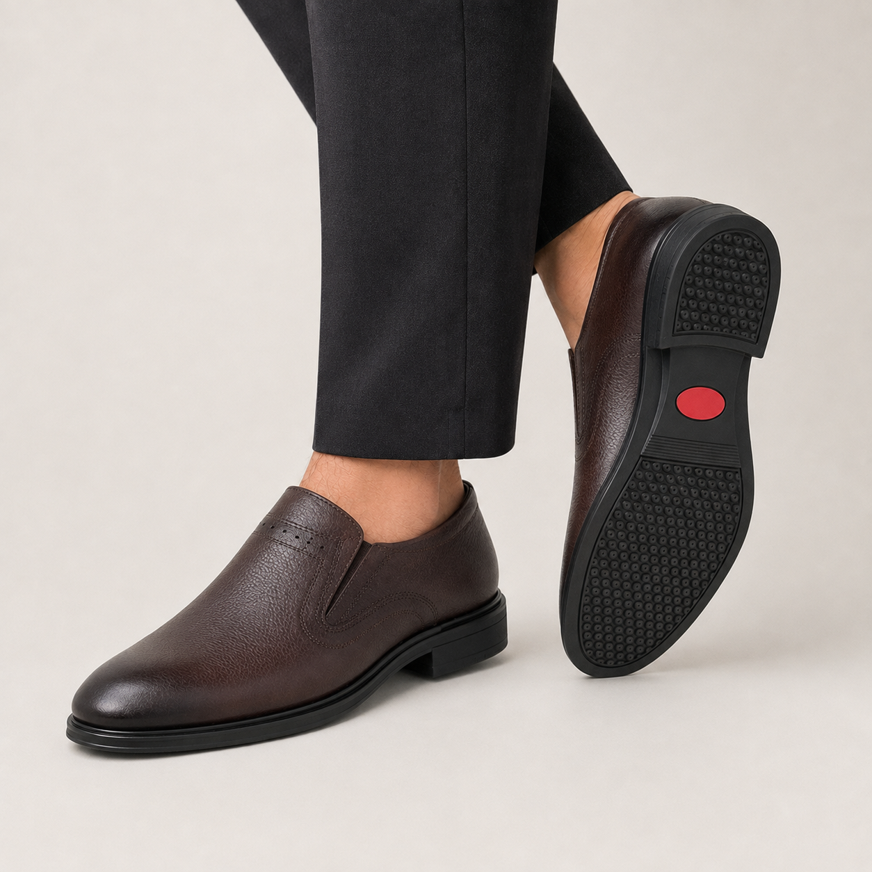 Kişi üçün Qəhvəyi Dəri Loafer Ayaqqabı – Klassik və Eleqant Gündəlik Model