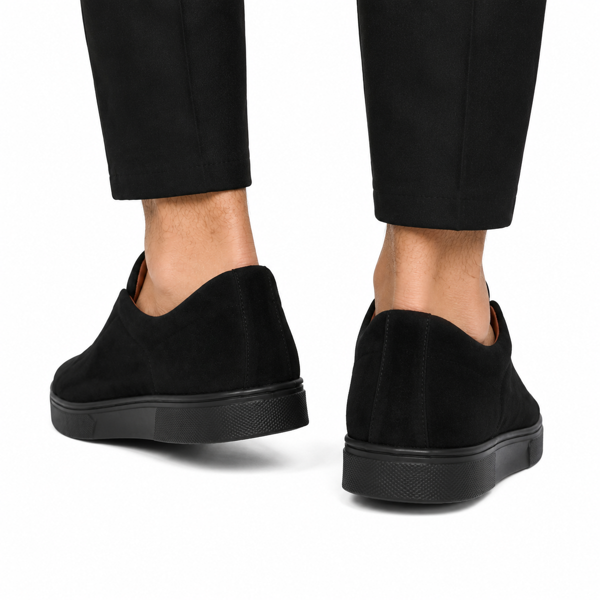 Premium Qara Süet Kişi Loafer Ayaqqabı