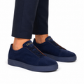 Premium Lacivərd Süet Slip-On Kişi Sneaker Ayaqqabı