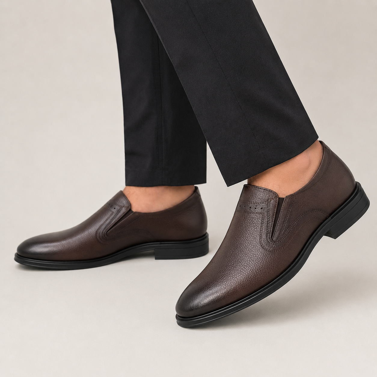 Kişi üçün Qəhvəyi Dəri Loafer Ayaqqabı – Klassik və Eleqant Gündəlik Model